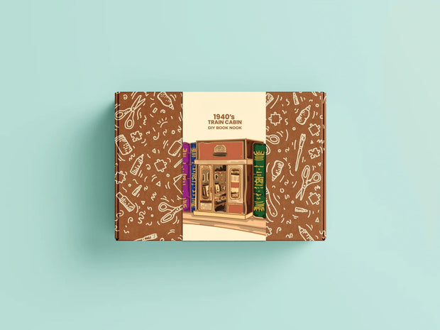 "Voyage in Motion" 1940s Train Cabin Book Nook Kit