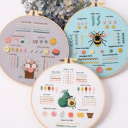 Beginner Embroidery Kit (Set of 3) – DIY Hand Embroidery & Cross Stitch Craft