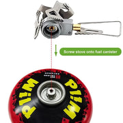 UltraLight Titanium Camping Stove | High-Power Portable Gas Burner for Backpacking