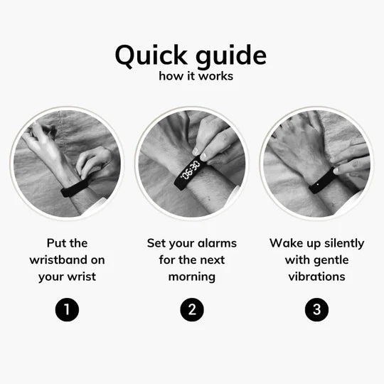 Smart Wake-Up Wristband Alarm – No More Oversleeping | Comfortable & Reliable Wake-Up Solution