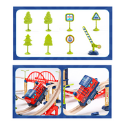 Kids Electric Train Set with 360° Loop Track & Storage Case