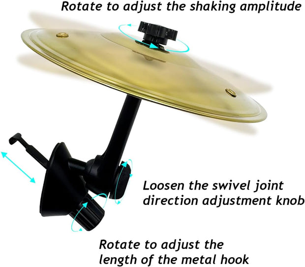 Mini Car Vent Cymbal – Fun Musical Decor for Vehicle Air Vents (Gold)