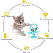 Cat Food Windmill Toy – Interactive Training & Puzzle