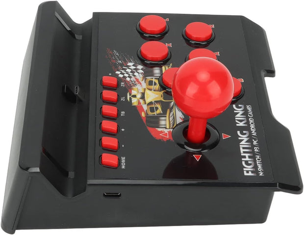 Wired Game Joystick, 4-in-1 Spherical Joystick, Wired Fighting Controller for Street Fighter Games, Compatible with PS3, PC, Android, and TV