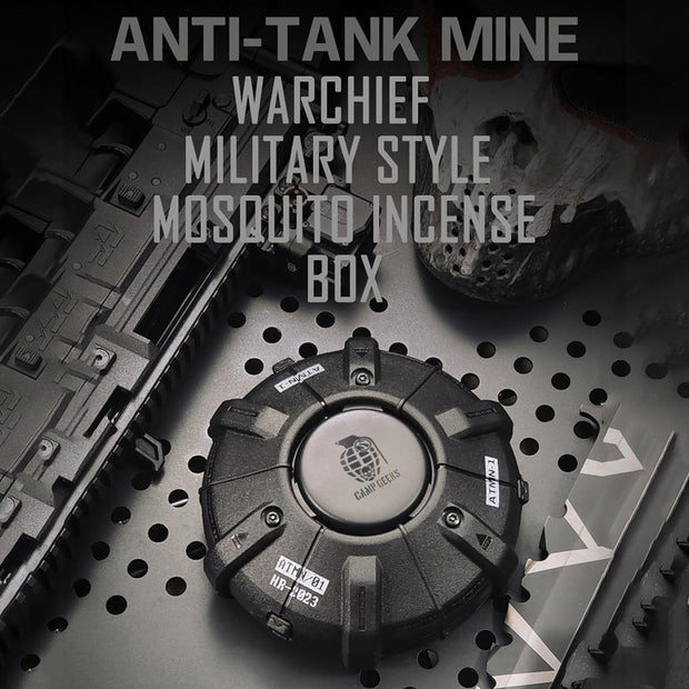 CS Tactical Portable Mosquito Coil Holder – Incense Burner & Fireproof Case