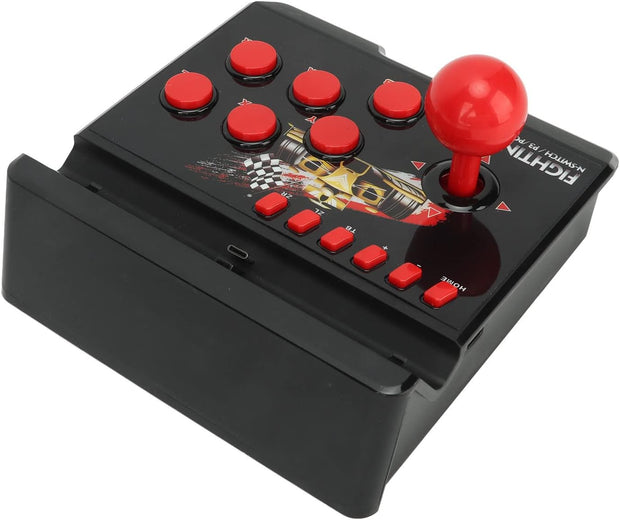 Wired Game Joystick, 4-in-1 Spherical Joystick, Wired Fighting Controller for Street Fighter Games, Compatible with PS3, PC, Android, and TV