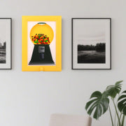 Creative Candy Dispenser Photo Frame – Fun Wall-Mounted Gumball Machine for Kids & Adults