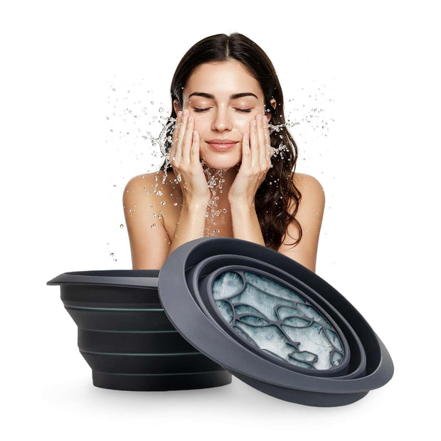 Facial Cold Compress® – Foldable Silicone Ice Therapy Bowl