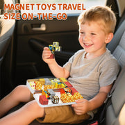 Magnetic Building Blocks with Magnetic Box – 35 Pcs Magnetic Cubes Travel Construction Toy for Kids