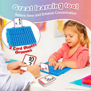 Pop & Learn Math Set: Multiplication Pop Board + Flashcards (Addition, Subtraction, Multiplication, Division)
