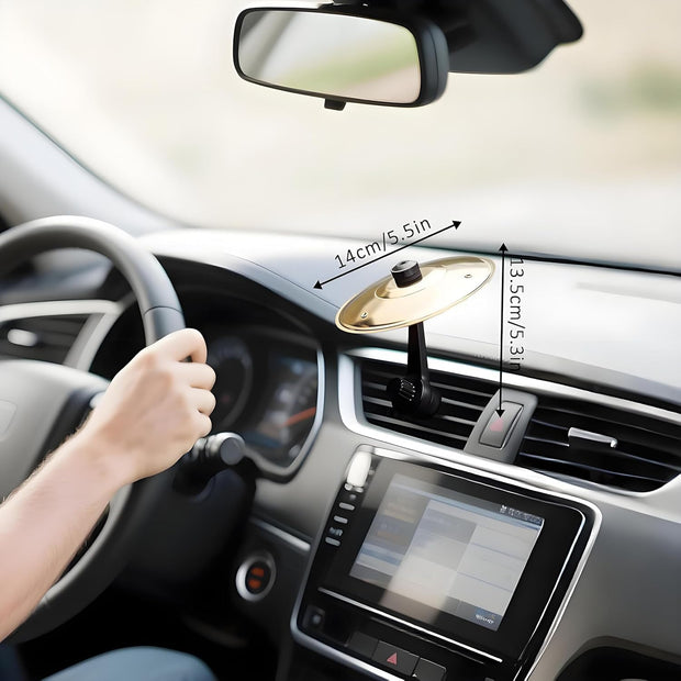 Mini Car Vent Cymbal – Fun Musical Decor for Vehicle Air Vents (Gold)