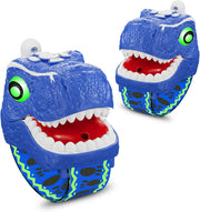 Dinosaur Walkie Talkies for Kids – T-Rex Camping Gear 2-Pack | 3 Channels, Long Range