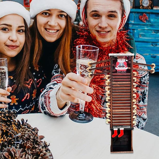 Santa Claus Chimney Countdown Advent Calendar – Wooden Holiday Decoration