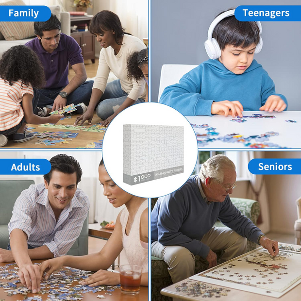 1000 Pieces Blank Puzzle – Ultimate Challenge for Adults and Teens