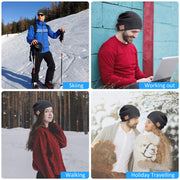 Bluetooth Winter Beanie Hat with Built-in Stereo Speakers – Wireless Music & Call Cap