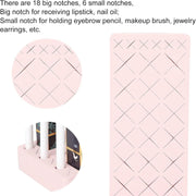 24-Slot Silicone Lipstick Organizer – Makeup Brush & Cosmetic Display Box