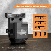 AR Rifle Wall Mount – AR15 / .223 / 5.56 Rifle Holder with Magazine Slot