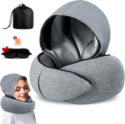 Travel Pillow for Long Flights – Memory Foam Neck Pillow