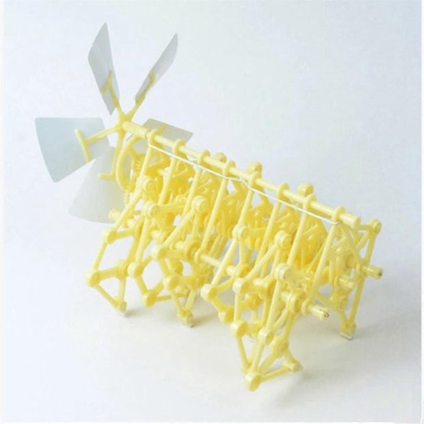 Mini Beach Strandbeest Model Kit – Wind-powered Walking DIY Robot Toy for Kids