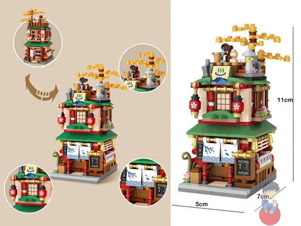 412-Piece Mini Store Building Set - Creative DIY Model Kit for Kids