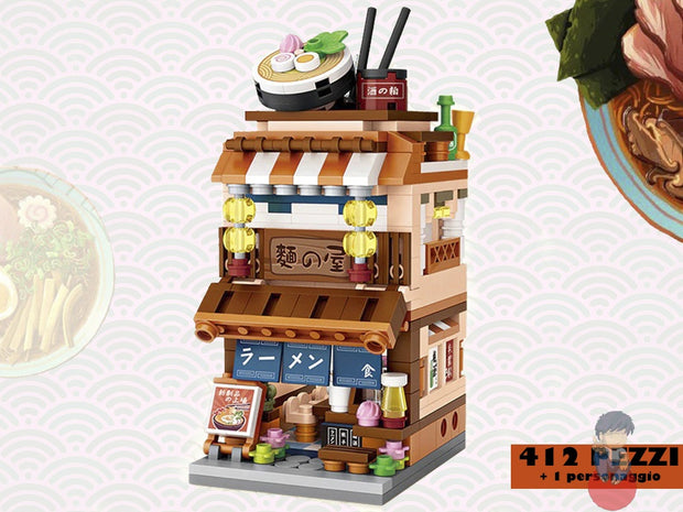 412-Piece Mini Store Building Set - Creative DIY Model Kit for Kids