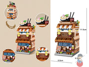 412-Piece Mini Store Building Set - Creative DIY Model Kit for Kids