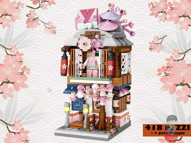 412-Piece Mini Store Building Set - Creative DIY Model Kit for Kids