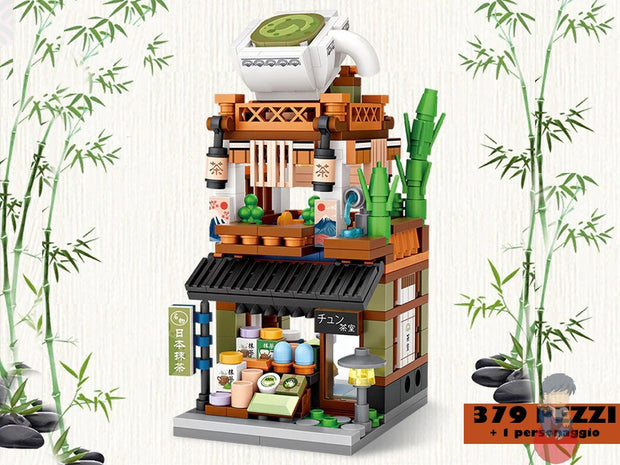 412-Piece Mini Store Building Set - Creative DIY Model Kit for Kids