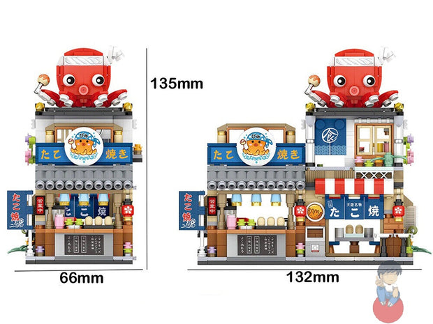 412-Piece Mini Store Building Set - Creative DIY Model Kit for Kids