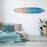 Surfboard Wall Mount Rack – Handmade Oak & Leather Surfboard Holder