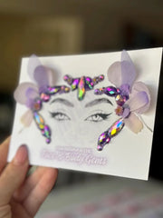 Garden Fairy Viola Festival Face & Body Gem Stickers – 6 Pcs Set