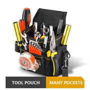 Electrician Tool Belt Pouch | Oxford Fabric Adjustable Waist Work Pocket Organizer