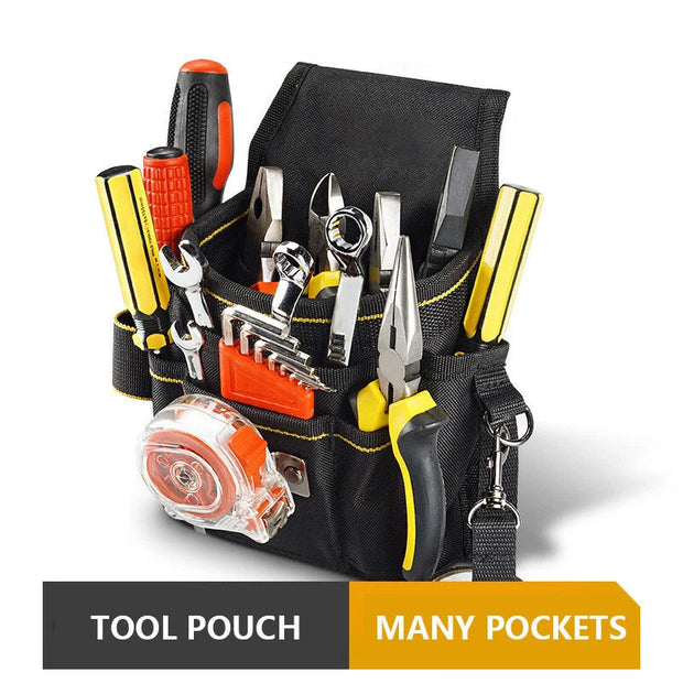 Electrician Tool Belt Pouch | Oxford Fabric Adjustable Waist Work Pocket Organizer